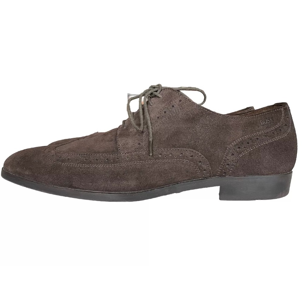 BOSS HUGO BOSS Real Rubber Men’s Lace-up shoes brown Size USA 12